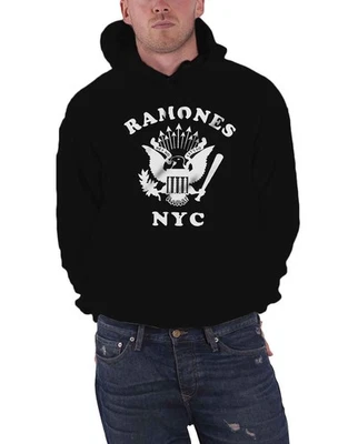 Ramones Sudadera con Capucha Retro Águila Ciudad de Nueva York Nueva Oficial Para Hombre Pullover Negro S - Imagen 1 de 4