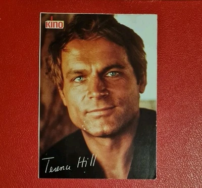  Terence Hill Kino Autogramm Karte WINNETOU  - Bild 1 von 2