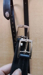 Harry Dabbs x Jaguar Stirrup Leathers 48" Black (HAP) - Picture 1 of 4