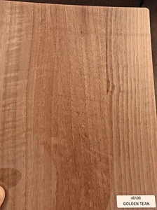 Golden Teak PVC Laminat 8" x 10" Hochglanzbeschichtung 1/40" dick (# 46198) - Bild 1 von 1