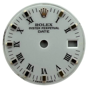 Genuine Rolex Oyster Perpetual Date 26mm Roman Dial White & Gold 6917 - Bild 1 von 4