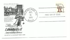 1595 13c Liberty Bell, Americana, ArtCraft FDC Hand Cancel - Picture 1 of 1