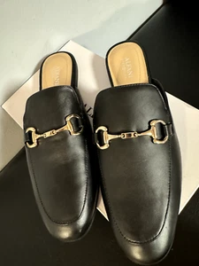 Alfani Step N Flex Women's Garlend Mule Flats Black Leathe 11MUS (Display Shoes) - Picture 1 of 10