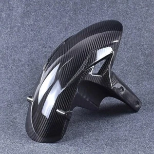 100% Real Carbon Fiber Front Fender For 2019 - 2025 Ninj ZX-6R ZX6R Mudguard - Picture 1 of 2