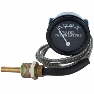 WATER TEMPERATURE GAUGE A B D G R M MT 40 50 60 70 BLACK FACE JOHN DEERE JD 1718 - Picture 1 of 3