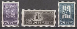 Poland 1962 #1050-52 German Concentration Camps in Poland - MNH (Set of 3) - Picture 1 of 4
