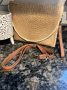 Woven Straw Clutch Women’s Purse Bag Summer Beach Bag envelope clutch 8”x10” - Picture 1 of 9