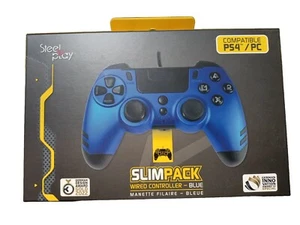 Manette PS4 Pc Élite Pro Neuve Palettes Bleu Gaming Sony Playstation - Photo 1/2