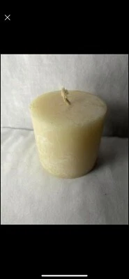 BEESWAX CANDLE 3”x6” PILLAR 100% NATURAL HANDMADE CANDLE - Image 1 of 3