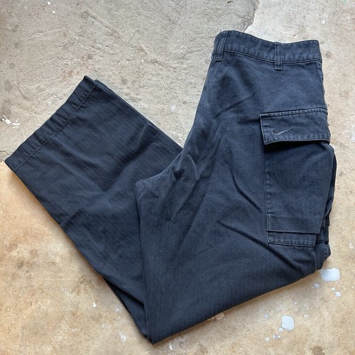 Nike Life Baggy Pantaloni Cargo da Skate Nero Swoosh (FJ0323 010) Uomo Medium (32x28)