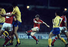 Russell Osman Of England Shoots Towards Goal 1981 Soccer Old Photo
