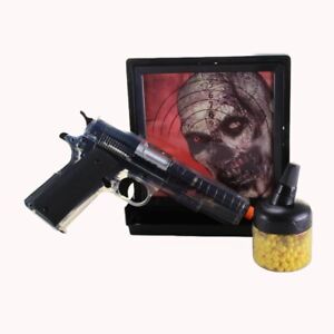 Zombie Hunter 360 FPS Airsoft Gun Pistol Kit + Sticky Target + Bottle of 6mm BBs
