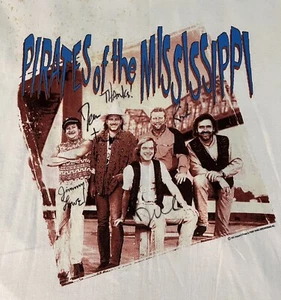 Rare SIGNED Pirates Of The Mississippi Shirt AND Best Of Country Music CD 207 - Picture 1 of 9