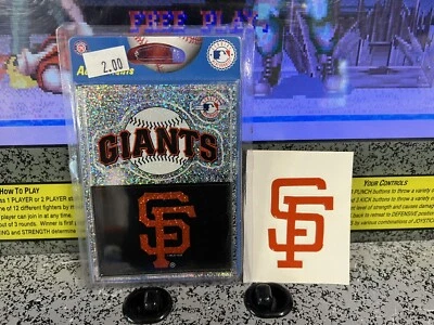 Vintage 1990s San Francisco Giants Stickers: Sparkle Pack + Batting Helmet Logo - Image 1 of 4
