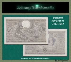 Belgium 100 Francs 1943 aUNC - Picture 1 of 3
