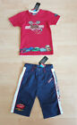 Cars Lightning McQueen T-Shirt + Bermuda 134/140 Shorts Stickerei 2 Set rot blau