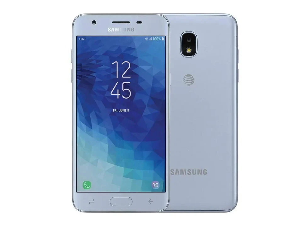 Samsung Galaxy J3 | J337A | 16GB | 5MP | Smartphone | Silver | AT&T unlocked - Image 1 of 2