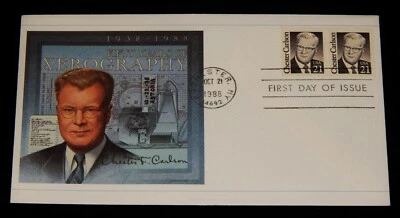 Vintage Cover,UNITED STATES FDC,1988, ROCHESTER, NY, Chester Carlson, Xerography - Image 1 of 4