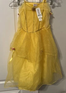 Abito costume Halloween Disney Store Princess BELLE 5/6 BELLEZZA & BESTIA NUOVO - Foto 1 di 9