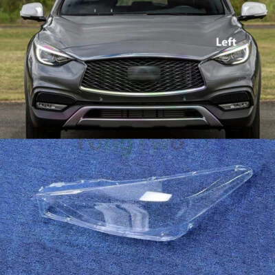 Faro delantero izquierdo carcasa de lente transparente + pegamento de sellado para Infiniti QX30 2017-2019 Foto 1 de 4