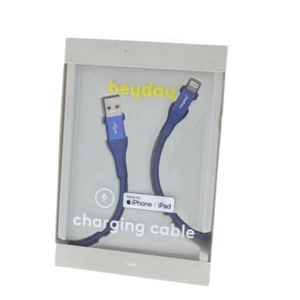 Heyday USB-A to 8 Pin Connector Cable 5.9 ft Blue for iPhone - Photo 1 sur 3