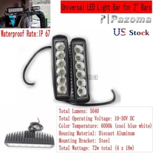 Barra de luz antiniebla LED diurna para foco Polaris RZR S 900 XP 1000 - Imagen 1 de 12