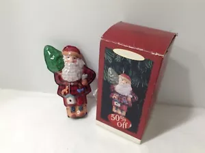 NUOVO!! Ornamento ricordo Woodland Santa Hallmark 1996 latta pressata - Foto 1 di 3