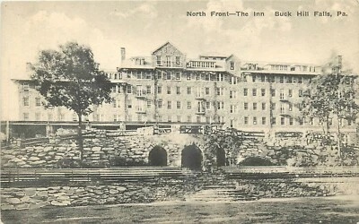 C-1910 Buck Hills Falls Pennsylvania Front The Inn Albertype Postcard 25-269 - Image 1 of 2