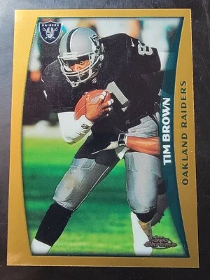 1998 Topps Chrome Football #132 Tim Brown - Image 1 of 2