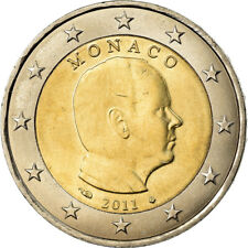 [#486987] Monaco, 2 Euro, Prince Albert, 2011, Paris, MS(63), Bimetaliczny, KM:1