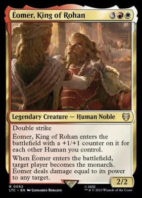 Eomer, King of Rohan 0052 Sin Lámina Raro LOTR Commander Magic The Gathering Casi Como Nuevo Foto 1 de 2