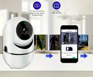1080P WiFi Full HD IP Camera - Motion Alerts, Night Vision, Two-Way Audio - Afbeelding 1 van 7
