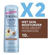 JERGENS Wet Skin Moisturizer with Refreshing Coconut Oil 10 oz Each (2 Pack) NEW
