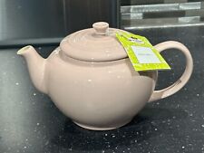 Le Creuset New Ceramic Stoneware Milky Pink 1L Round Teapot RRP £48