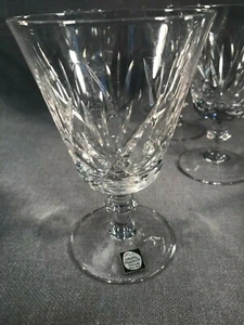 Copa de agua de cristal vintage Royal Leerdam Debutante Cut Holanda 4 disponible ¡EXCELENTE! - Imagen 1 de 6