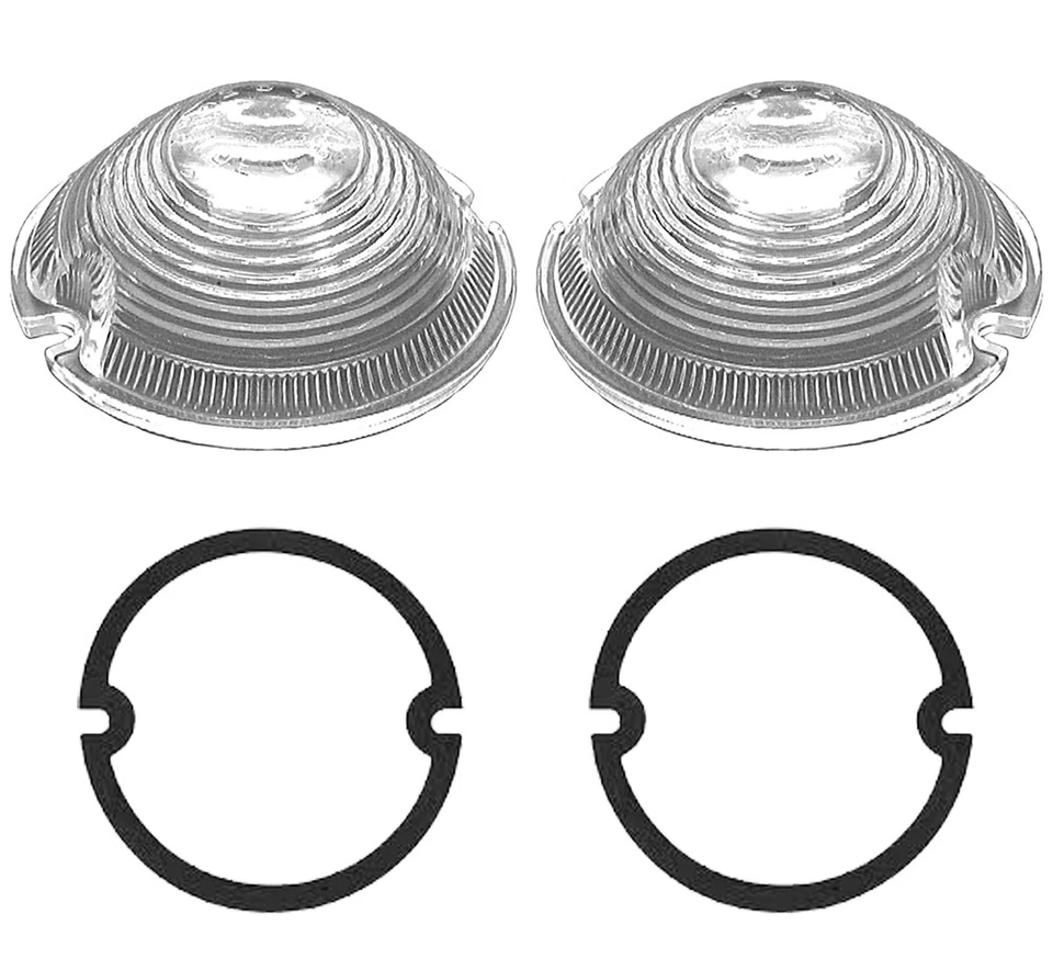 GMC 1951 1952 1953 CAMIÓN LÁMPARA DE ESTACIONAMIENTO LENTE KIT PAR VIDRIO TRANSPARENTE SOLO GMC Foto 1 de 1