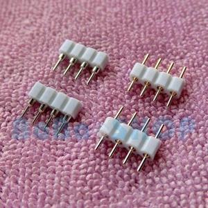 10pairs 4 Pin 2.54mm Single Row Round Male Pin+Round Hole Female Pin Header PCB - Picture 1 of 3