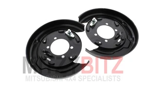 Pair Of Rear Brake Disc Dust Cover Backing Plates for PAJERO SHOGUN V78W MK3 3.2 - Picture 1 of 7