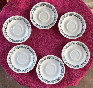 Juego de 6 platillos de cebolla Corelle Old Town azul 6 1/4" blanco lechoso y azul verdoso oscuro - Imagen 1 de 20