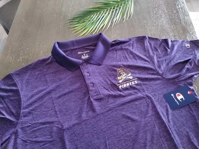 Camisa polo de golf East Carolina Pirates (para hombre XL) ECU bordado logotipo púrpura  Foto 1 de 4