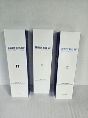 Suero avanzado para cuello 3 tubos Beverly Hills MD Rapid Lift 1,7 oz 50 ml nuevo sellado Foto 1 de 2