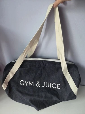 Fiesta Privada Gimnasio Y Jugos Gimnasio Denim Bolsa de Entrenamiento Lona Fin de Semana Yoga NUEVO Foto 1 de 4