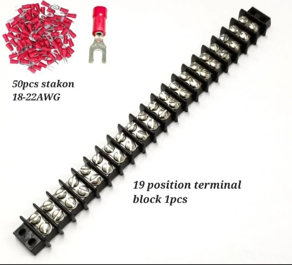 Bloque conector cable marino para conectores eléctricos bonificación 50 piezas terminales cable Foto 1 de 1