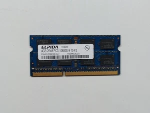 EBJ41UF8BCS0-DJ-F Elpida 4GB PC3-10600 DDR3-1333MHz CL9 204-Pin SoDimm - Foto 1 di 2