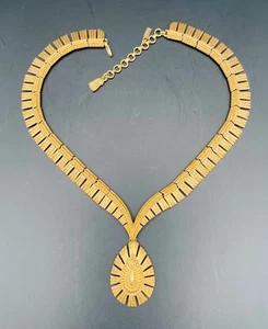 Monet Noblesse 1964 Golden Manner Ad Piece Runway Couture Necklace Rare - Picture 1 of 9