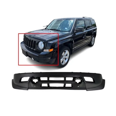 Cubierta de parachoques inferior delantera para Jeep Patriot 2011-2017 sin orificios de moldura CH1015110 Foto 1 de 4