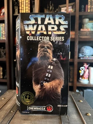 "Figura de acción Kenner CHEWBACCA 1996 12"" Star Wars Collector Series nueva en caja" Foto 1 de 4