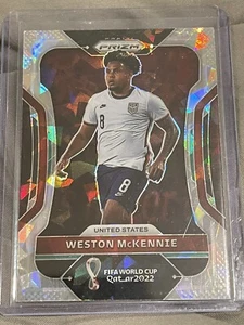 2022 Panini Prizm FIFA World Cup Qatar WESTON MCKENNIE Silver Cracked Ice - Picture 1 of 2