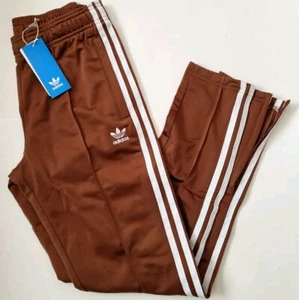 Adidas Originals Big Girls SST Track pants Trefoil Logo Size L Brown IY9789 - Picture 1 of 6