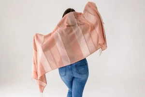 Danakil Handwoven Ethiopian Cotton Shawl - Picture 1 of 9